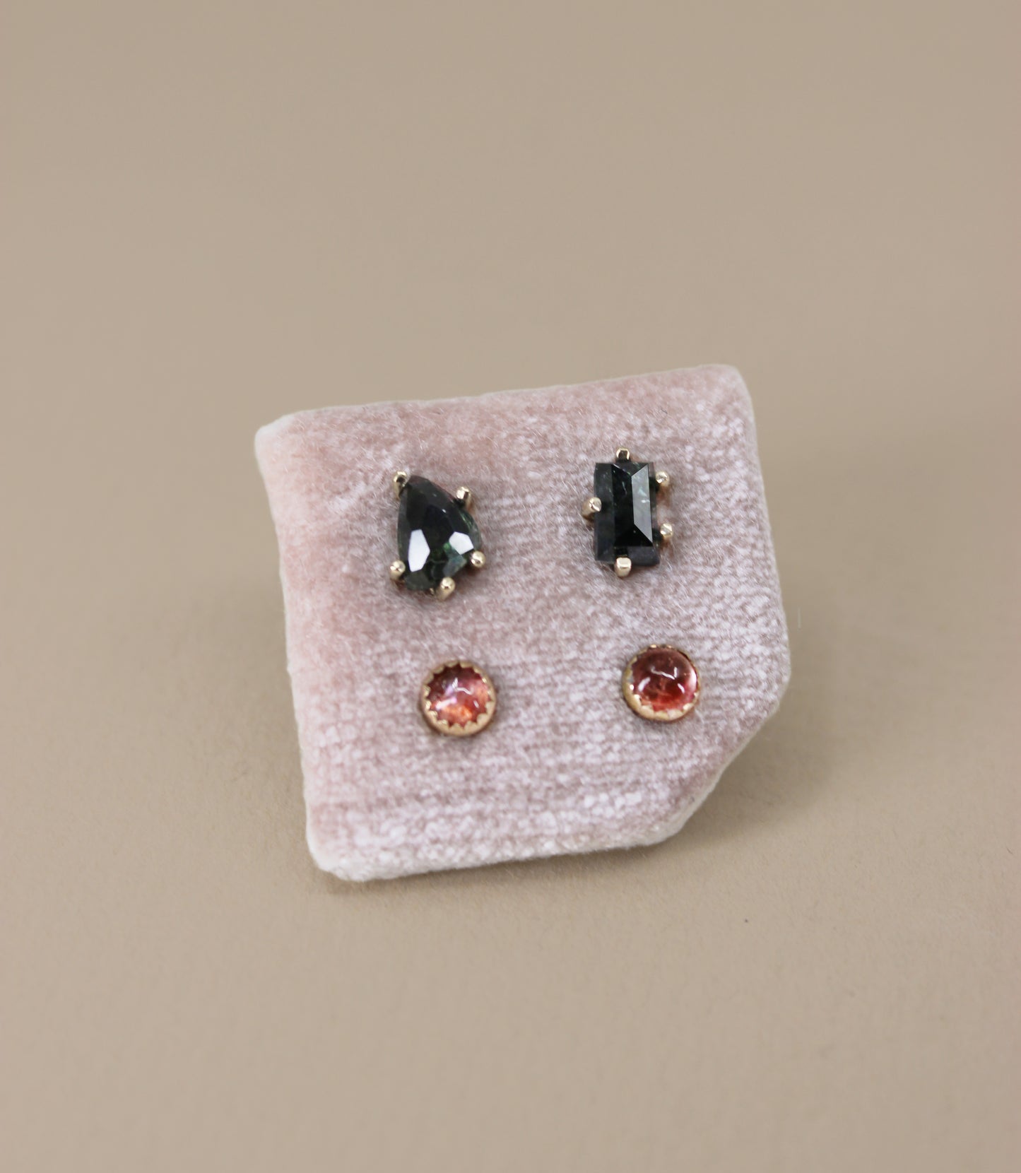 14KY Tourmaline Post Earring